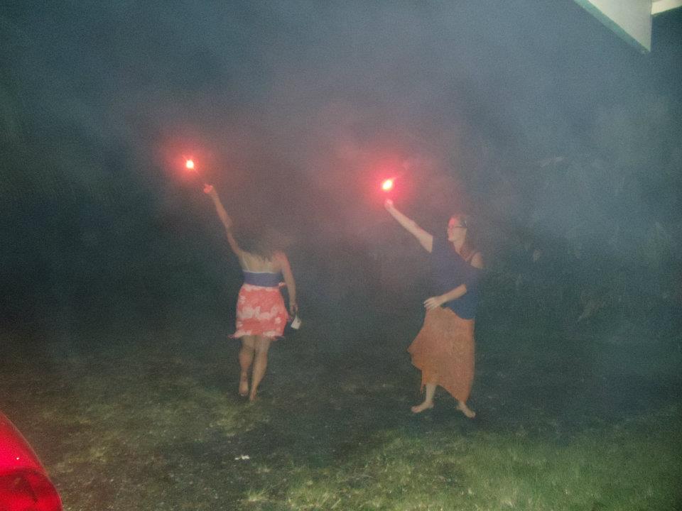 Dancers in the night