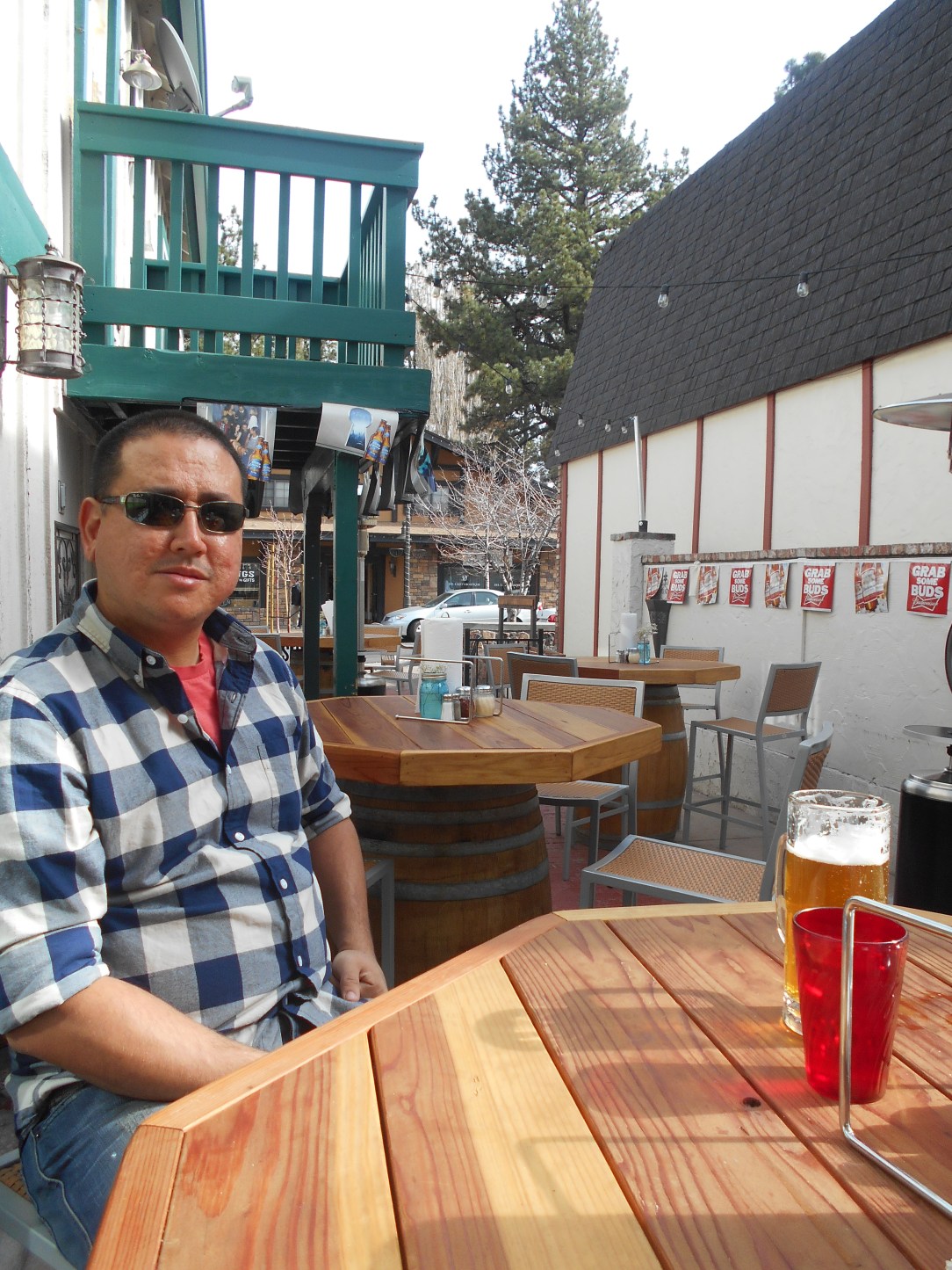 My beau and his beer