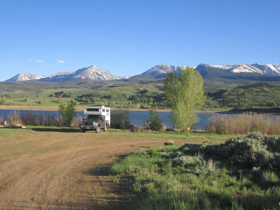 Living in a camper wasn't always easy, but waking up to these views made it always worth it.