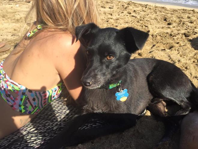 Just relaxing on the beach after a long hike